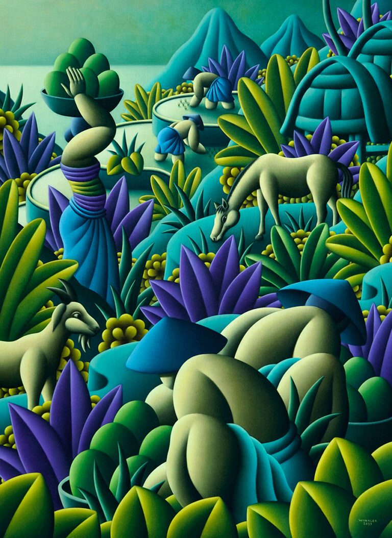 Life of Peace, Harmony and Prosperity, 130x100 cm, 2023, oil on canvas